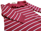 Long Sleeve Ruffle sweater Knit Baby Dress- Dusty Rose