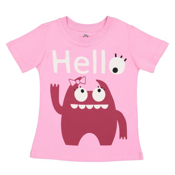 Doodle Pants Pink Monster Shirt