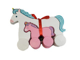 Unicorn Mommy and Baby Wooden Roller